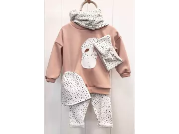 Oversize Sweater Set - Sneeuwman Dots Rosé