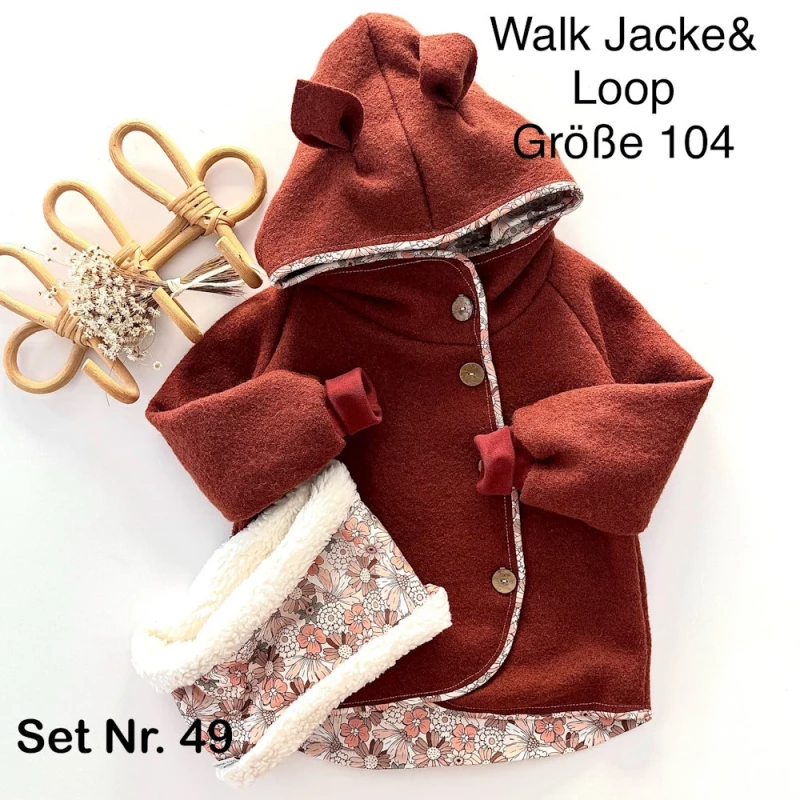 Set Nr. 49 - Walk Jacke & Loop - Gr. 104